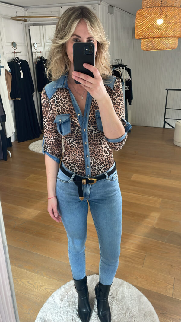 camisa animal jeans